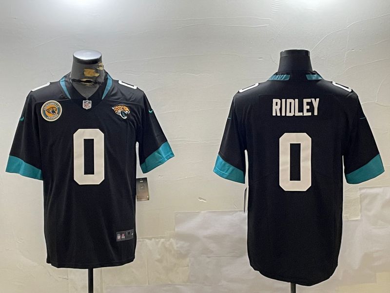 Men Jacksonville Jaguars #0 Ridley Black Second generation 2024 Nike Limited NFL Jersey style 2->dallas cowboys->NFL Jersey